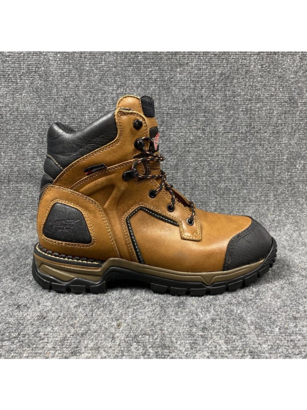Red Wing Boots Mens 9D Sample Not For Resale Brown Nubuck 6" Waterproof Vibram - Picture 4 of 16